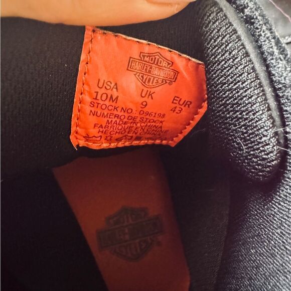 Harley-Davidson Men's SIZE 10 M Steinman Waterproof Riding Shoes, Black - Picture 8 of 11